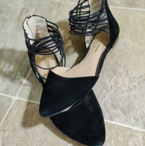 Women's Black Pointed Flats